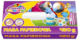 Masa papierowa 420g - Sweet colours