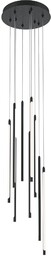 LIGHT STICK Lampa wisząca czarna rurki H352cm FI35cm