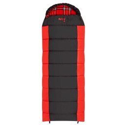 ŚPIWÓR NILS CAMP NC2003 CZARNO-CZERWONY