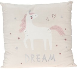 Poduszka dziecięca Unicorn dream biały, 40 x 40
