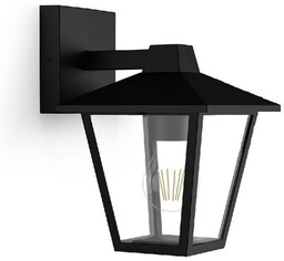 Philips Kinno kinkiet zewnętrzny z dolnym światłem czarny,