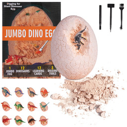 Skamielina Jumbo Jajko Dinozaura Z 12 Figurkami