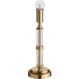 Lampa stołowa akumulatorowa mosiężna z akrylem 110463