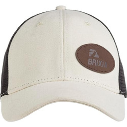 BRIXIA 90050050 GUGLIELMO Czapka z daszkiem Unisex Biały/Czarny