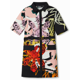 Krótka sukienka w orchidee M. Christian Lacroix