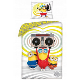 Pościel bawełniana 140x200 bajkowa Minionki