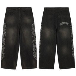 RIPNDIP PRETTY FLACKO EXTRA WIDE LEG PANTS BLACK