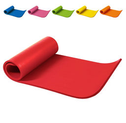Mata do ćwiczeń jogi, pilates 190x60x1,5 cm czerwona