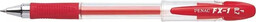 Długopis żelowy FX1 0,7mm czerwony (12szt) - Penac