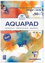 Blok akwarelowy GOLDLINE AQUAPADA A4 300g 50ark.,Clairefontaine