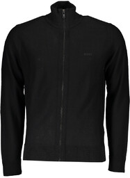 CZARNY bluza na zamek MĘSKI HUGO BOSS