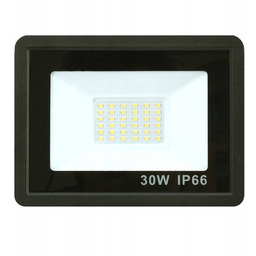 Halogen naświetlacz czarny LED bez czujnika ruchu 30W