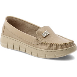 Armodo Mokasyny damskie, cholewka ze skóry naturalnej gładkiej