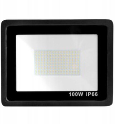 Halogen naświetlacz czarny LED bez czujnika ruchu 100W