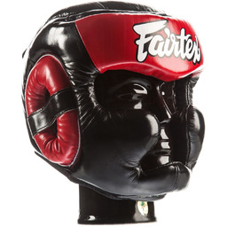 Kask Bokserski Sparingowy Fairtex HG13 (black/red) M