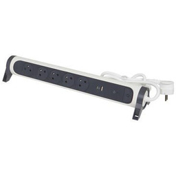Legrand Przedłużacz ochronny 5x2PZ +USB A/C 1,5m biało-czarny