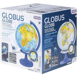 DONAU Globus/średnica 250 mm/wysokość 380 mm/podświetlenie LED/interaktywne zastosowanie