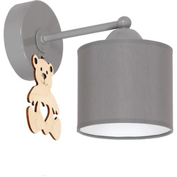 Kinkiet dziecięcy MIŚ szary