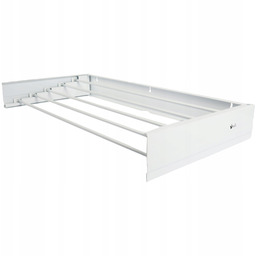 Suszarka Ścienna Biała Stalowa Składana Wytrzymała Harmonijkowa Łazienkowa