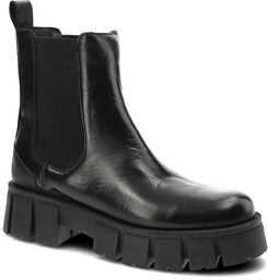 Carinii Czarne Botki Wygodne Skórzane Buty