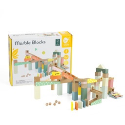 CLASSIC WORLD Drewniany Tor Kulkowy Domino Kulodrom Klocki