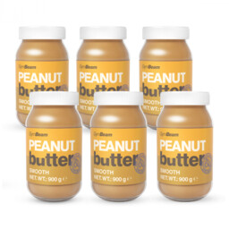 GymBeam Masło orzechowe 6 x 900 g gładkie