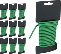 Relaxdays Zestaw 10 sztuk, długość 5 m, Ø