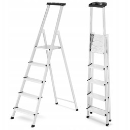 Drabina domowa składana 5 stopniowa drabinka schodki składana
