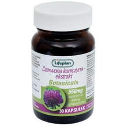 Suplement diety, Lifeplan, Czerwona koniczyna 550mg, 30 kapsułek