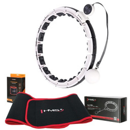 ZESTAW HULA HOP MAGNETYCZNY WHITE HHM16 Z LICZNIKIEM