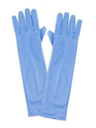 Rękawiczki Śnieżna Królowa błękitne - 38 cm.