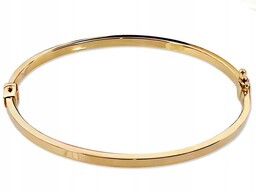 Złota bransoletka 585 delikatna gładka bangle złoto 14k