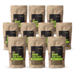 VanaVita Brązowe nasiona lnu BIO 10 x 500