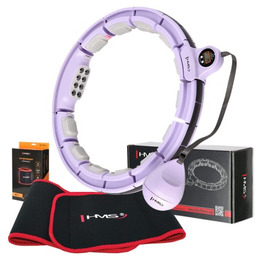 ZESTAW HULA HOP MAGNETYCZNY VIOLET HHM13 Z LICZNIKIEM