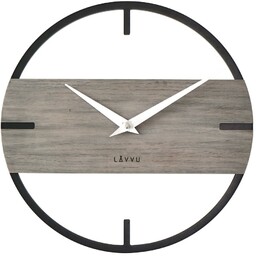 LAVVU Stylowy drewniany zegar LOFT u , śr.