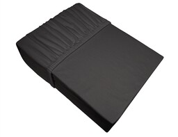 Greno Prześcieradło jersey 100x200 popielate ciemne z gumką