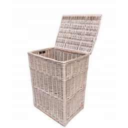 Kosz Na Pranie Wiklinowy Bieliznę Prostokątny 60CM