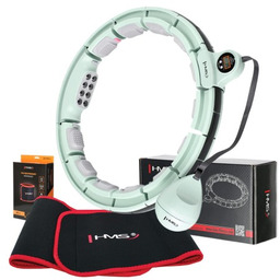 ZESTAW HULA HOP MAGNETYCZNY GREEN HHM13 Z LICZNIKIEM