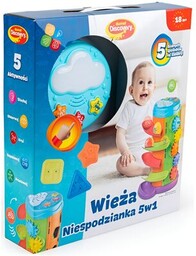 DUMEL Zabawka edukacyjna Muzyczna Wieża Niespodzianka 5w1 DD45717