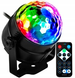 Projektor Dyskotekowy Kula Disco Reflektor Led Rgb Projektor