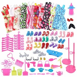 Xxl Mega Zestaw Ubranka I Dodatki Dla Lalek