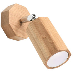 Sollux Regulowany kinkiet ekologiczny SL.1028 drewniana lampa