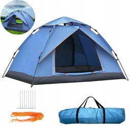 Namiot Turystyczny 4-3-OSOBOWY Samorozkładający Automatyczny Kempingowy