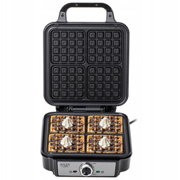 Gofrownica Adler AD3083 1800W 4 Gofry Lampki Kontrolne