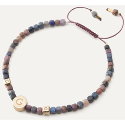 Bransoletka Na Nogę Z Szafirem I Rubinem, Srebro