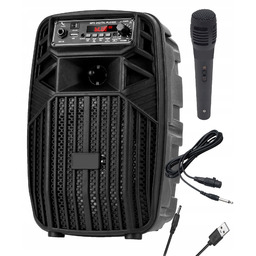 Mocna Kolumna Karaoke Przenośna 400W Głośnik Bluetooth Usb