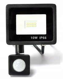 Naświetlacz LED 10W z czujnikiem ruchu halogen barwa