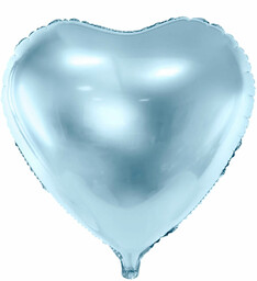 Balon foliowy Serce błękitne - 45 cm -