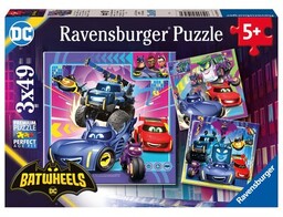 RAVENSBURGER Puzzle Batwheels 3w1 12001056 (147 elementów)