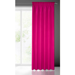 Eurofirany Rita zasłona z firanką, gładka, prosta, jednokolorowa,